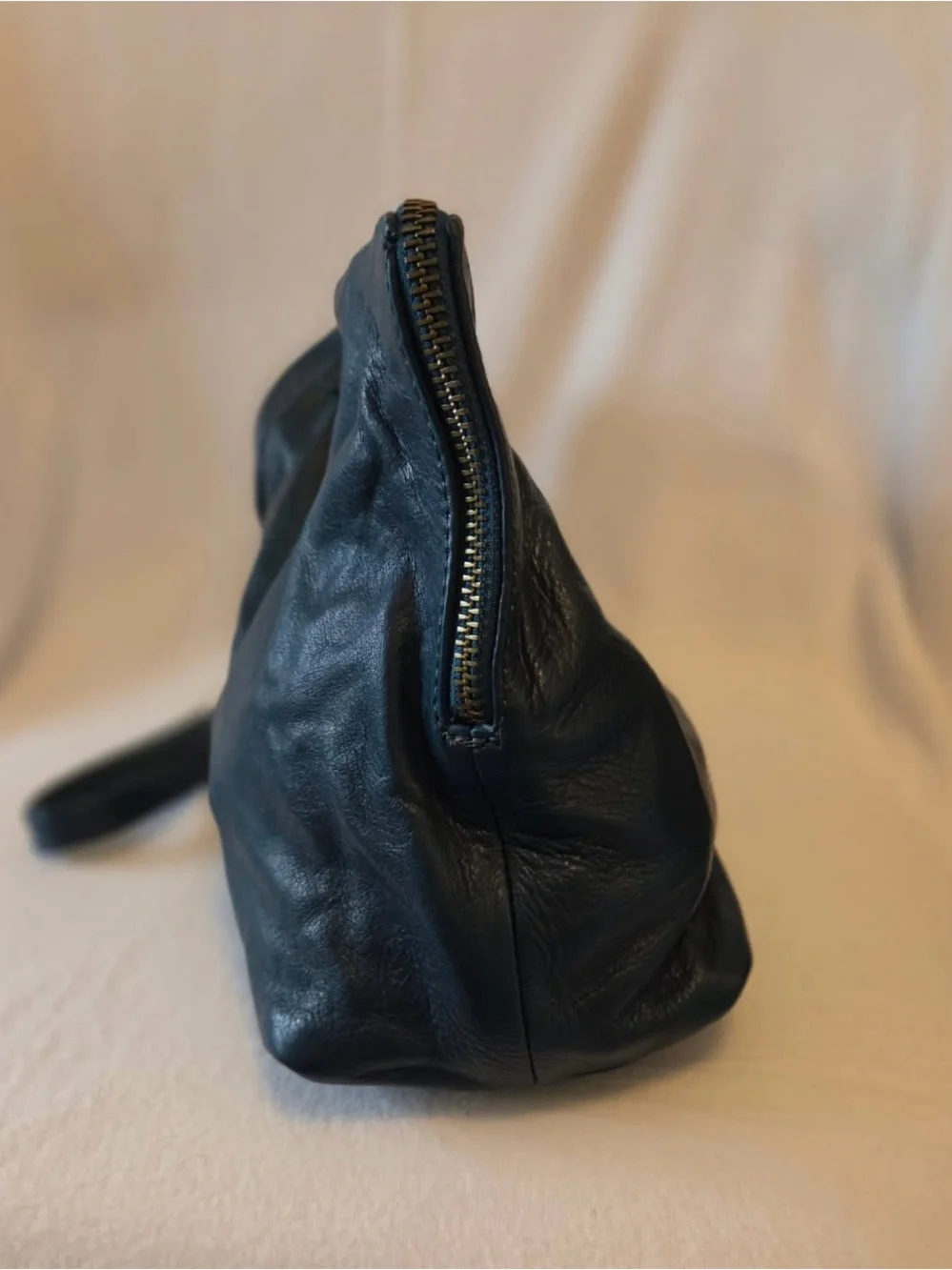 Wanderers Travel Dark teal Leather Wristlet Clutch